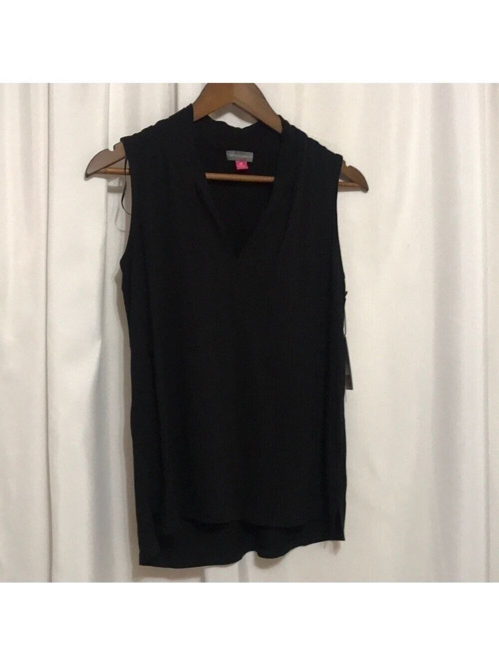 NWT Vince Camuto Pleat Sleeveless Rumple Blouse Size XS - Picture 4 of 11